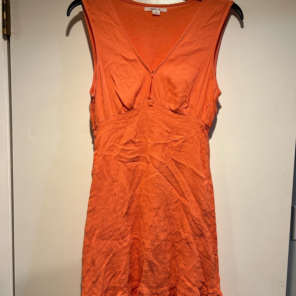 O”Neil Orange Sleeveless Dress